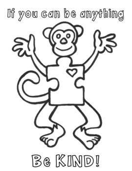 Autism coloring page by teaching ninjas tpt