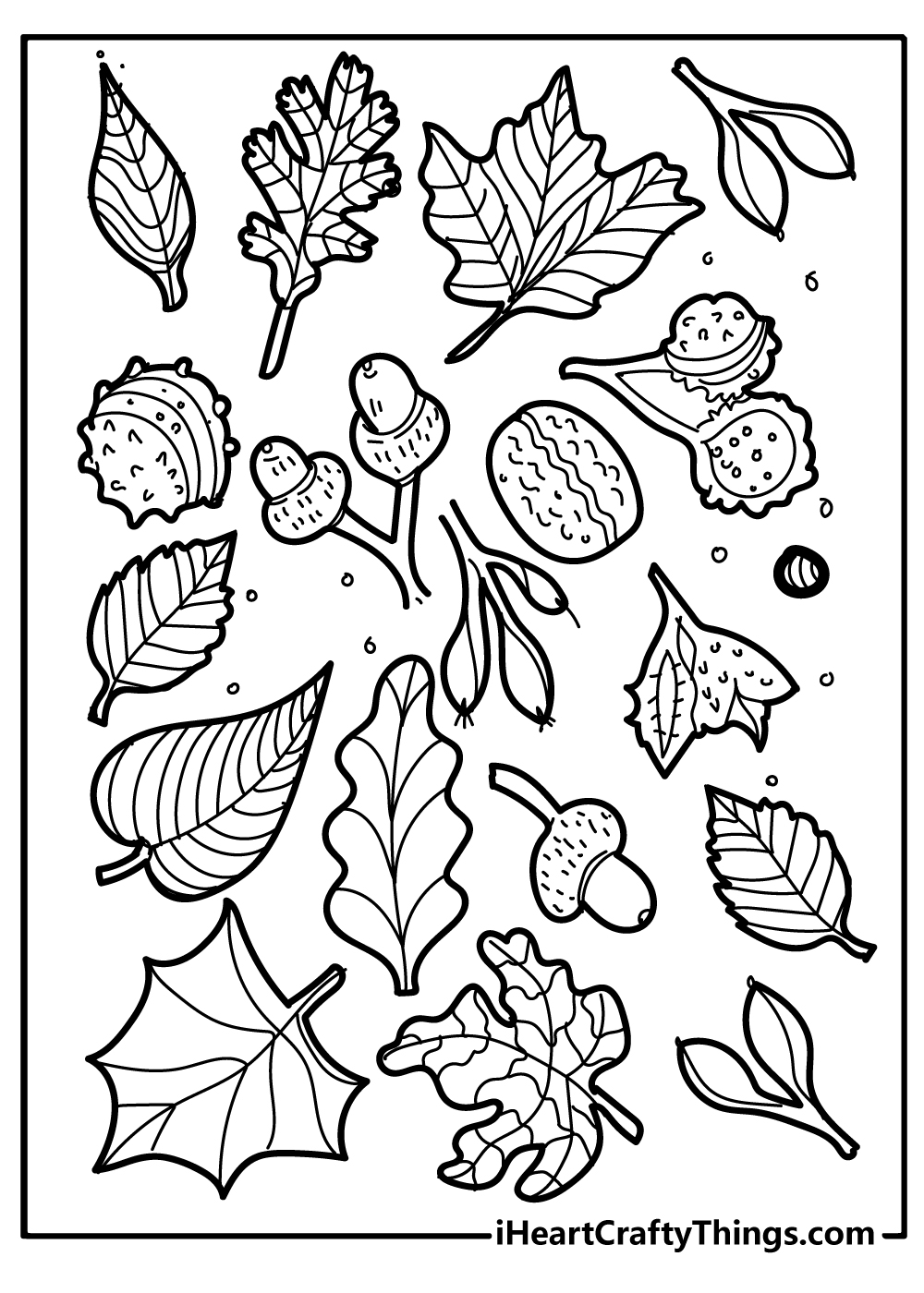 Fall coloring pages free printables