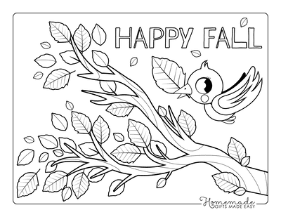 Free printable autumn fall coloring pages