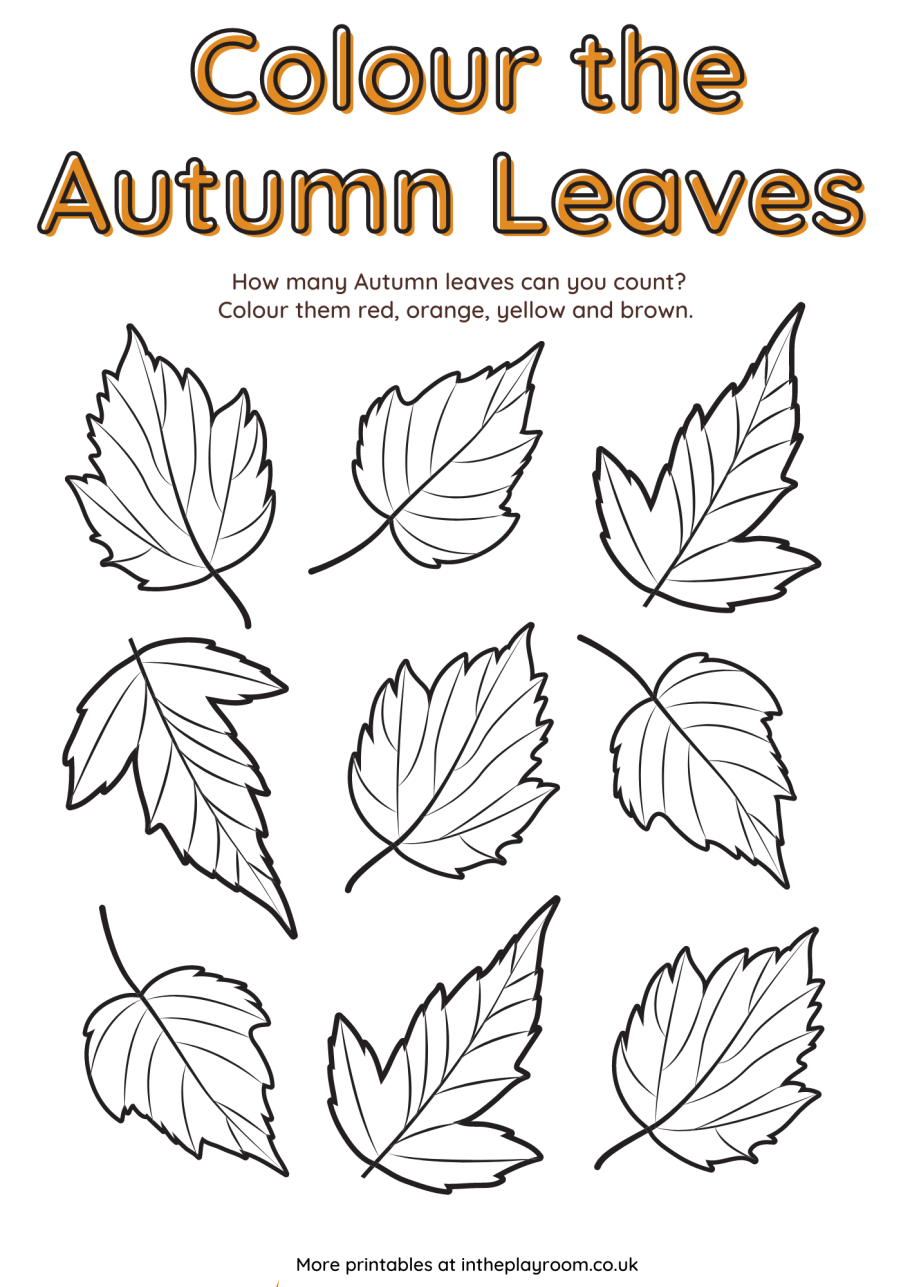 Free autumn printables autumn leaf loring cutting and sticking fall tree craft