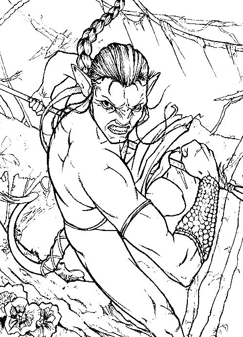 Avatar coloring pages