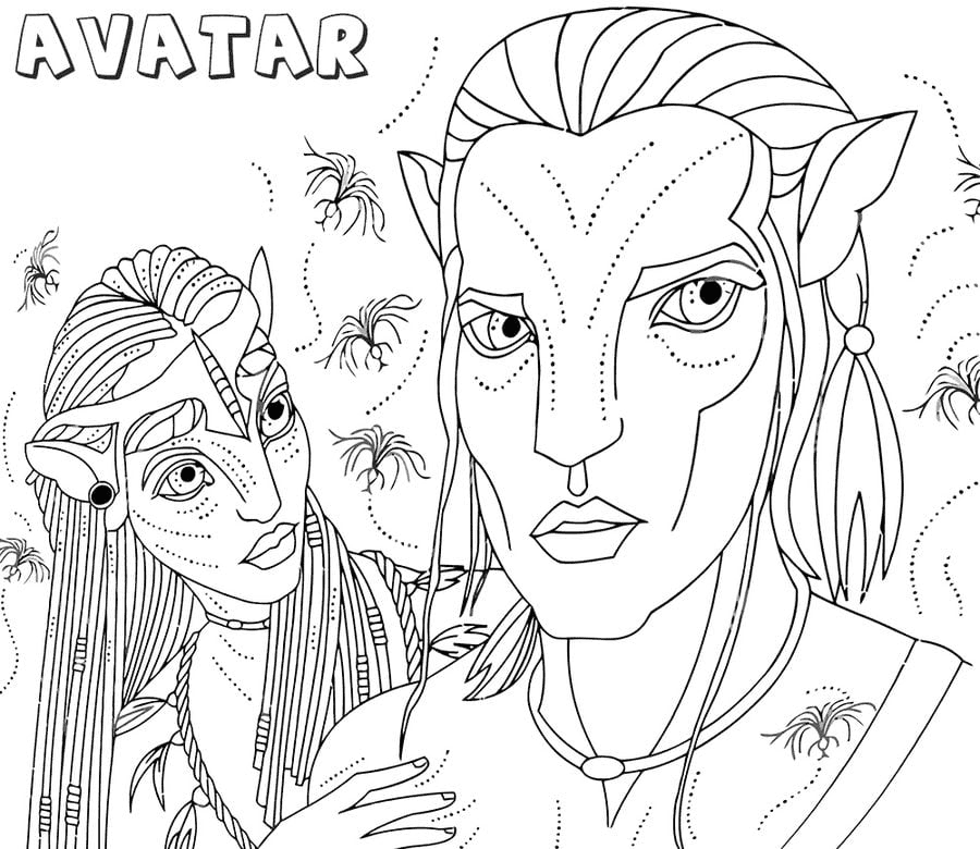 Avatar coloring pages printable for free download