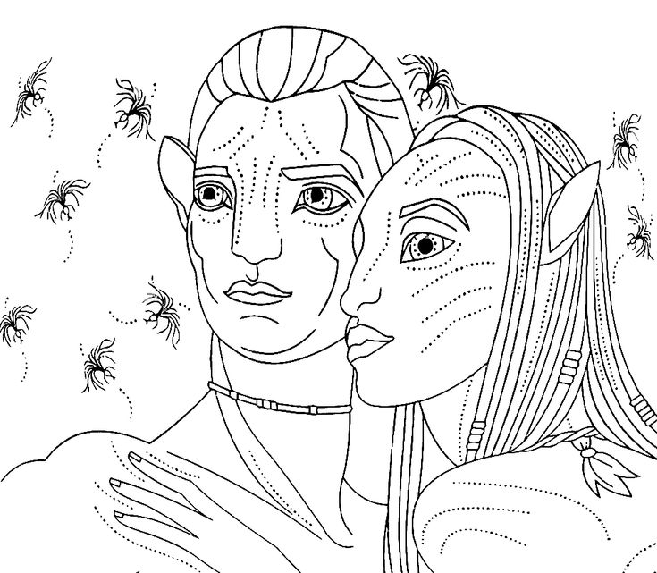 Avatar coloring pages