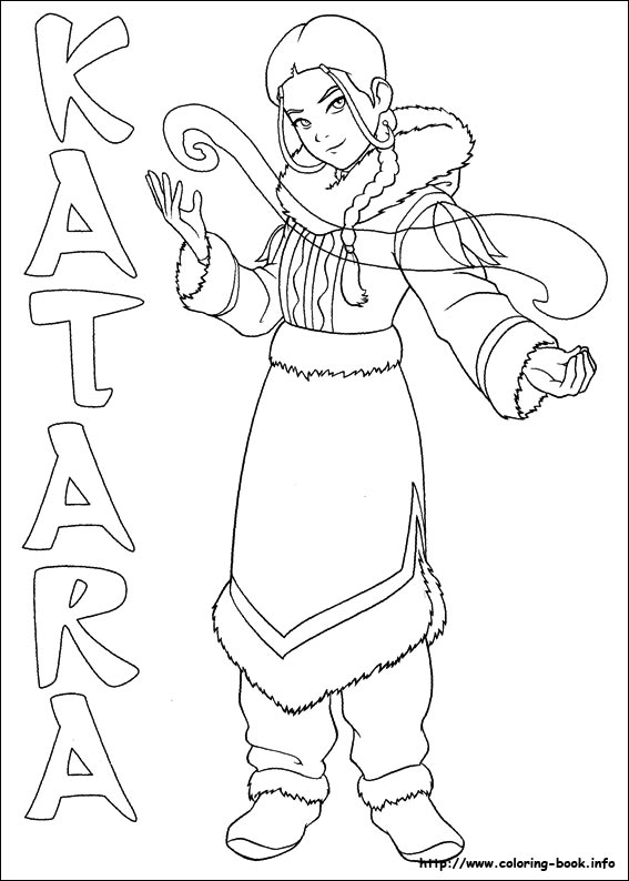 Avatar the last airbender coloring picture