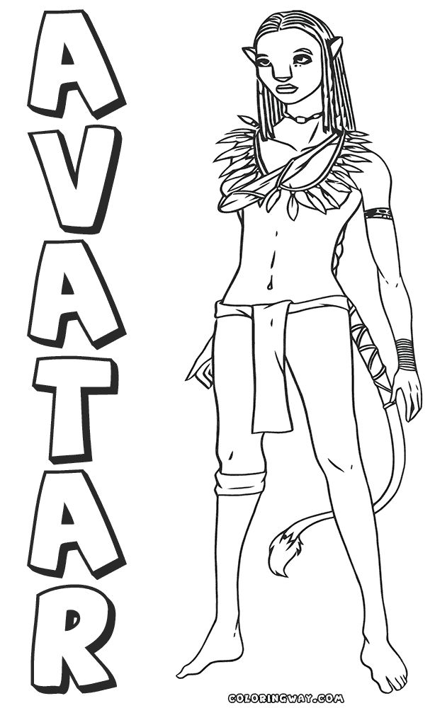 Avatar coloring pages