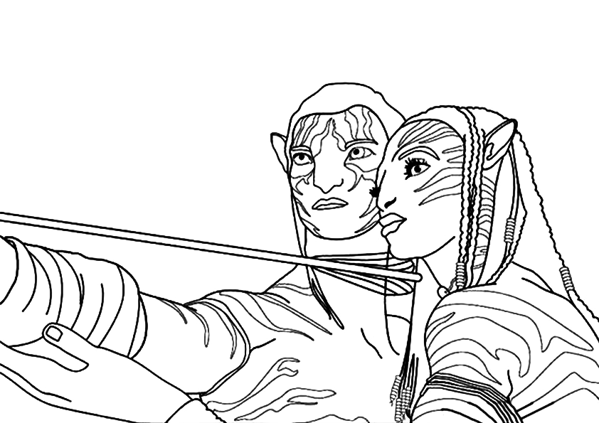 Avatar coloring pages