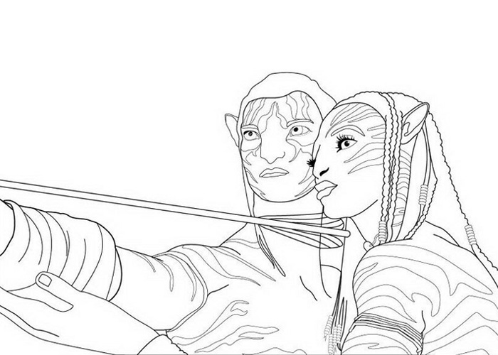 Avatar coloring pages