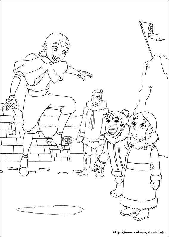 Avatar the last airbender coloring picture
