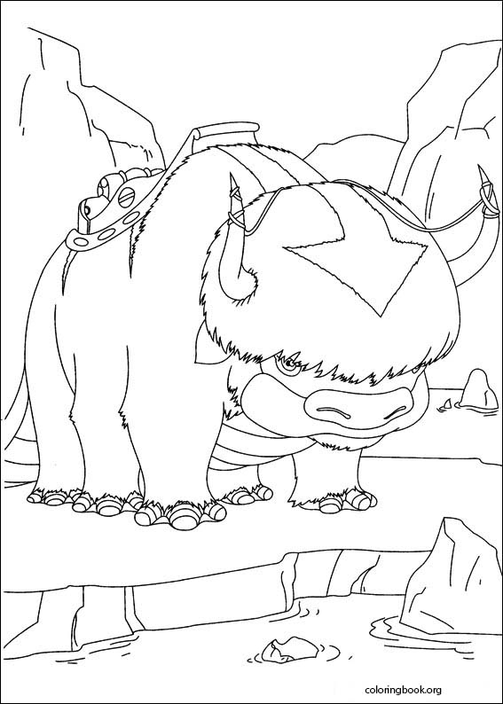 Avatar the last airbender coloring page