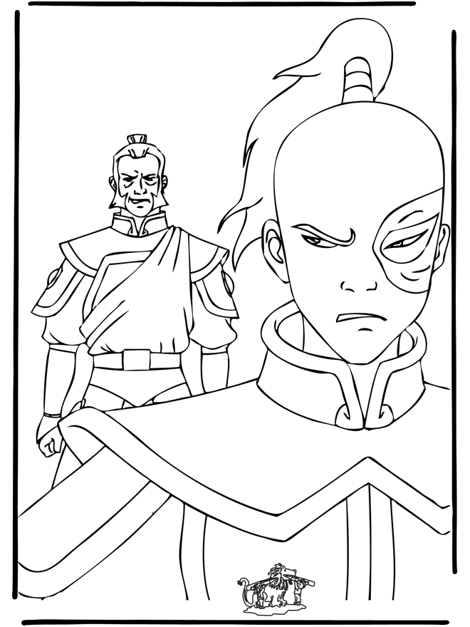 Coloring page avatar