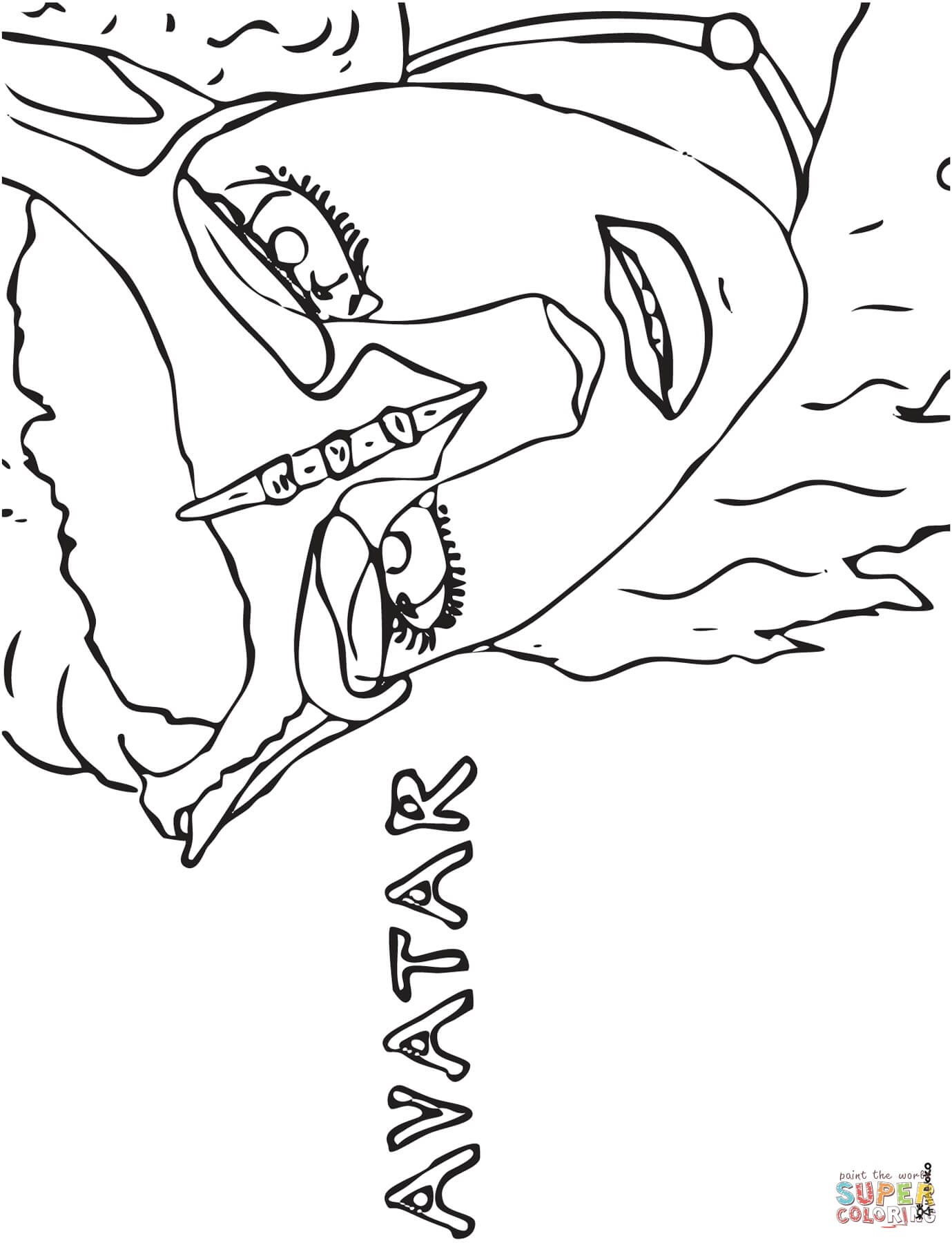 Avatar poster coloring page free printable coloring pages