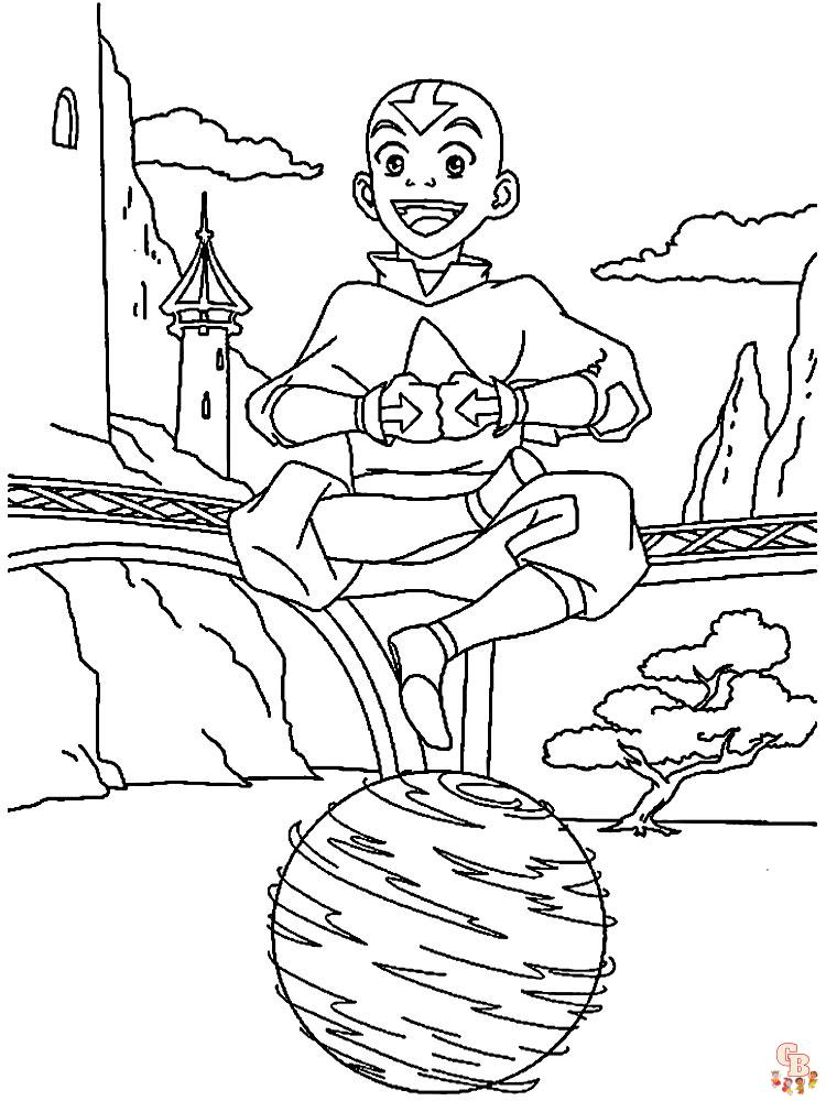 Avatar the last airbender coloring pages