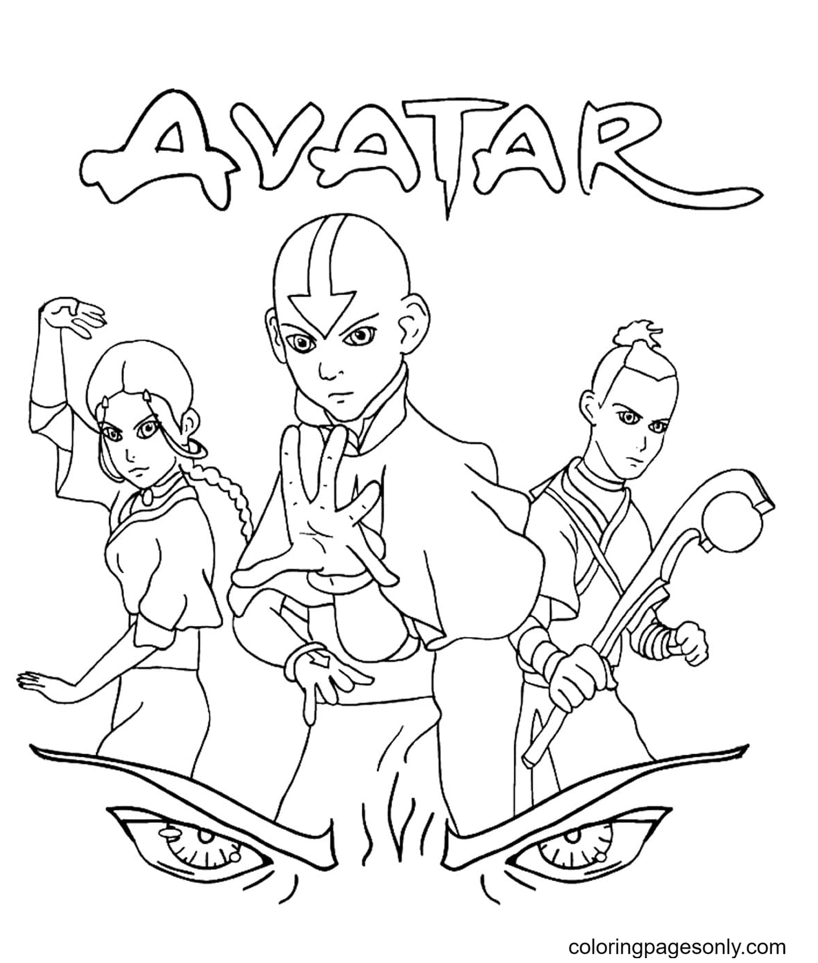 Avatar coloring pages printable for free download