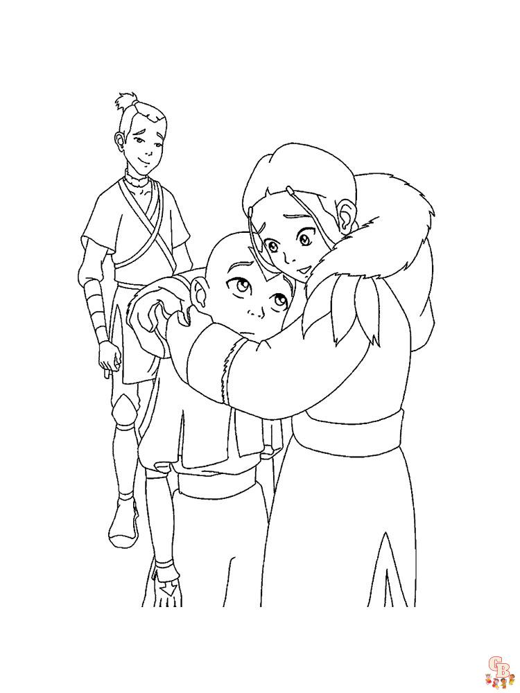 Avatar the last airbender coloring pages