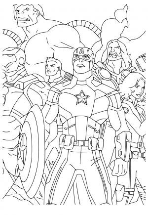 Free printable avengers coloring pages for adults and kids