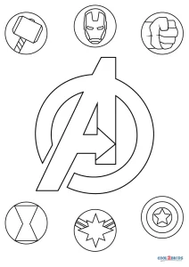 Free printable avengers coloring pages for kids