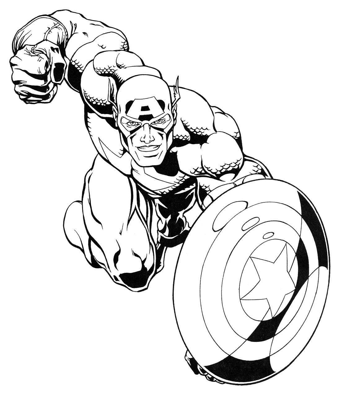 Superhero coloring adventure printable marvel coloring pages