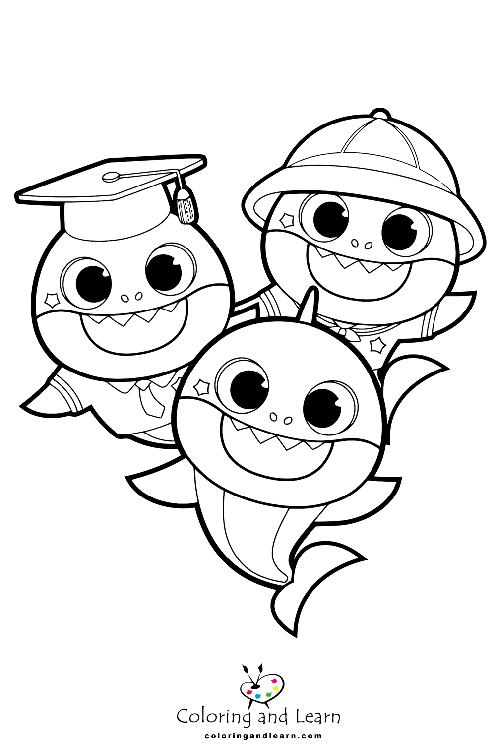 Pinkfong baby shark coloring pages