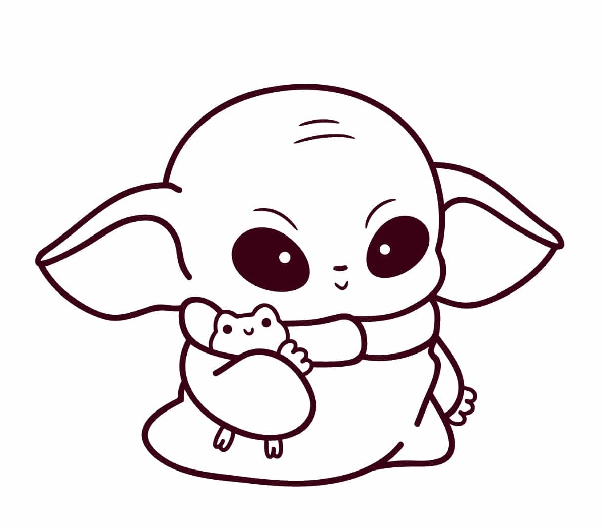 Stl file baby yoda ðãd printable design to downloadãcults