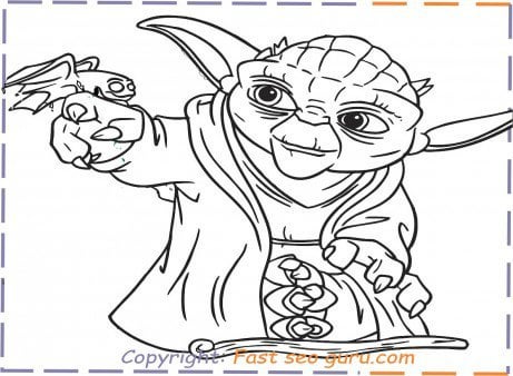 Yoda coloring pages to print