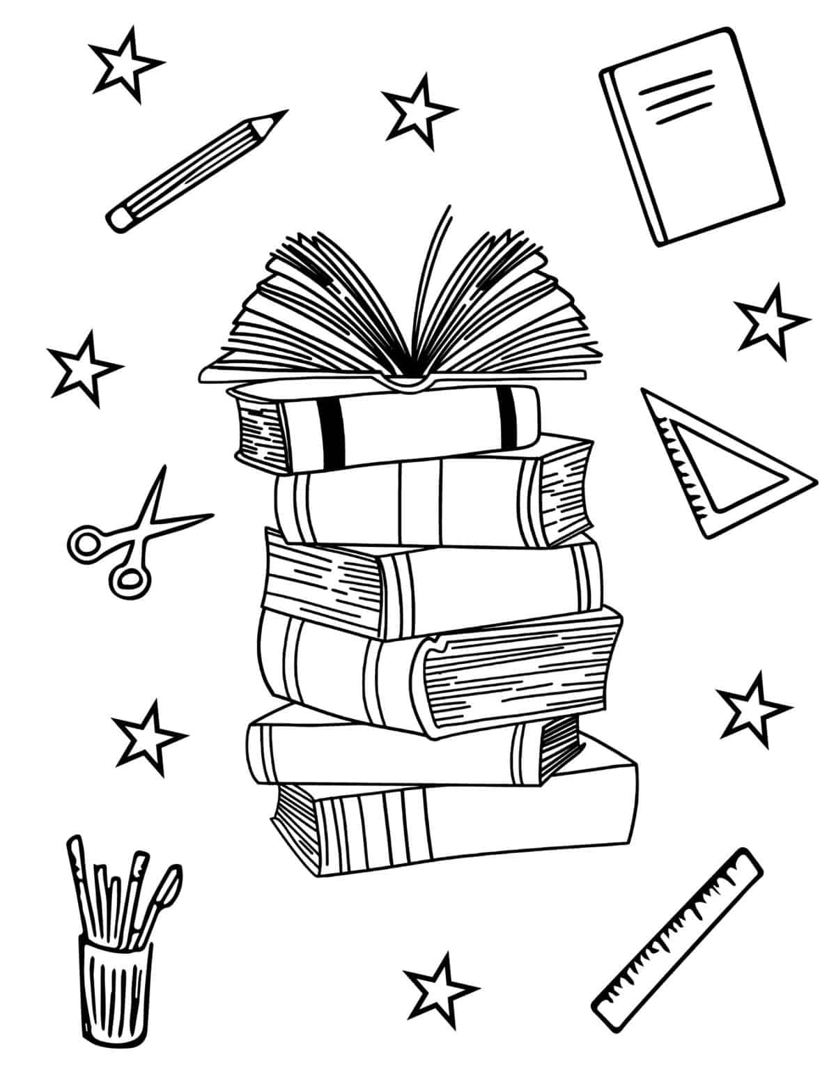 Free back to school coloring pages for kids