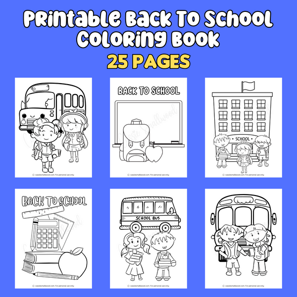 Printable back to school coloring book pages â cassie smallwood