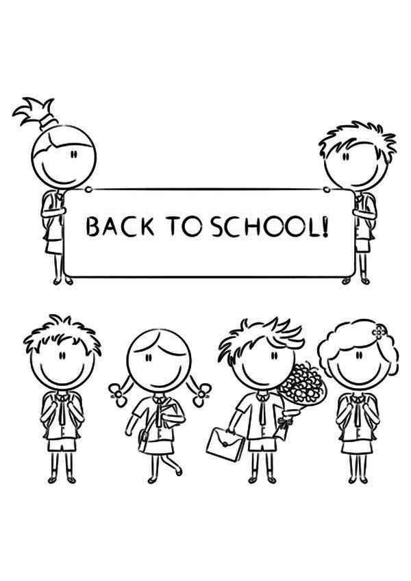 Back to school coloring pages