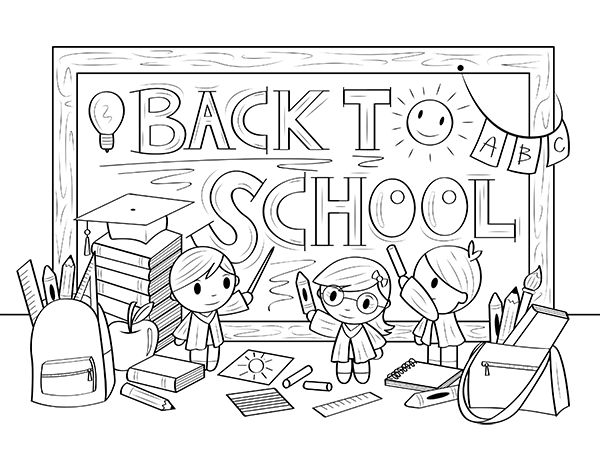 Free printable back to school coloring page download it at httpsmuseprintablesdownlâ school coloring pages back to school art coloring pages for kids