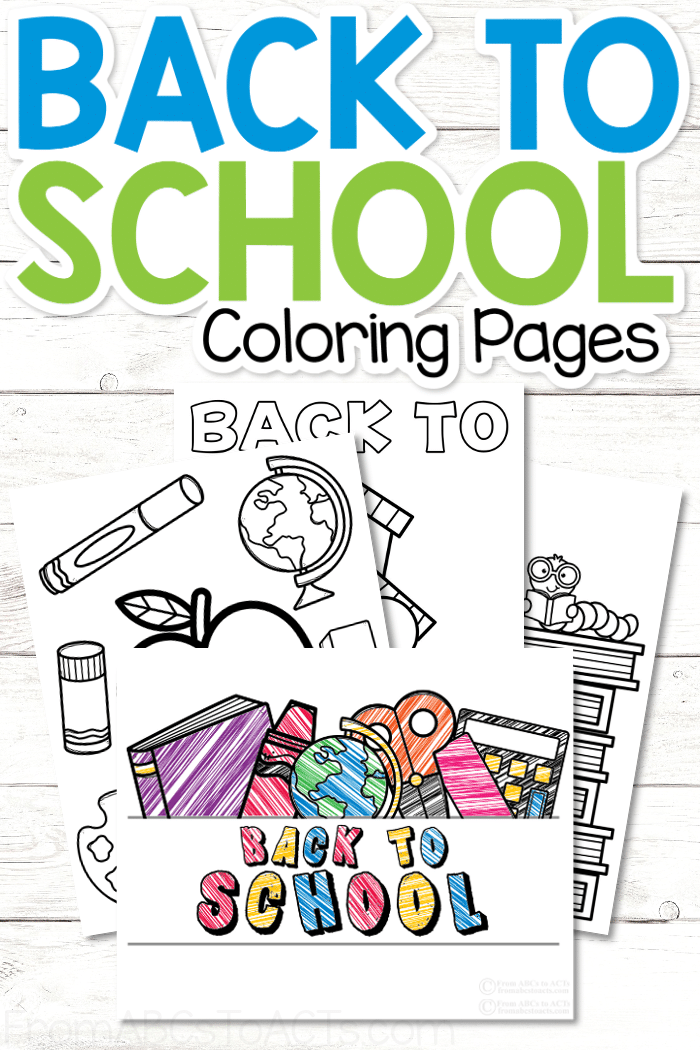 Back to school coloring pages