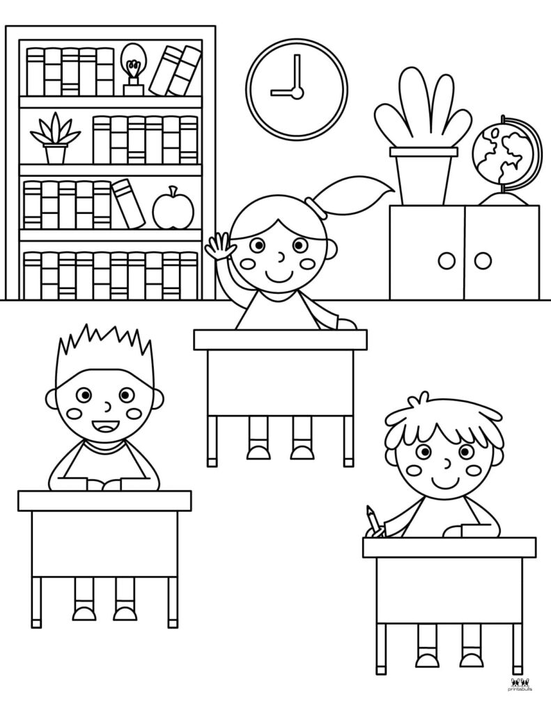 Back to school coloring pages