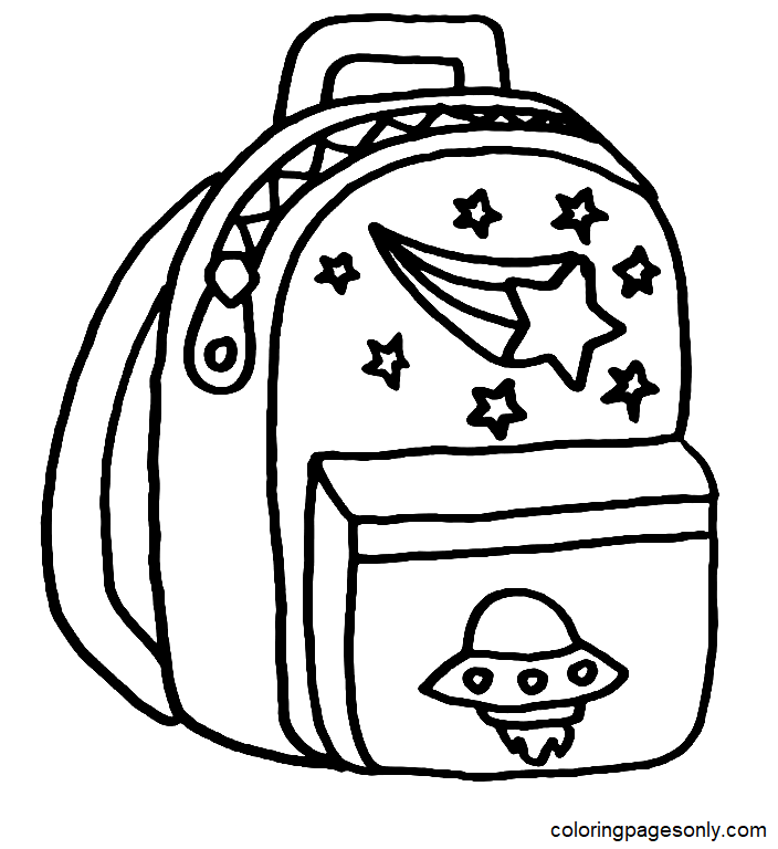 Backpack coloring pages printable for free download