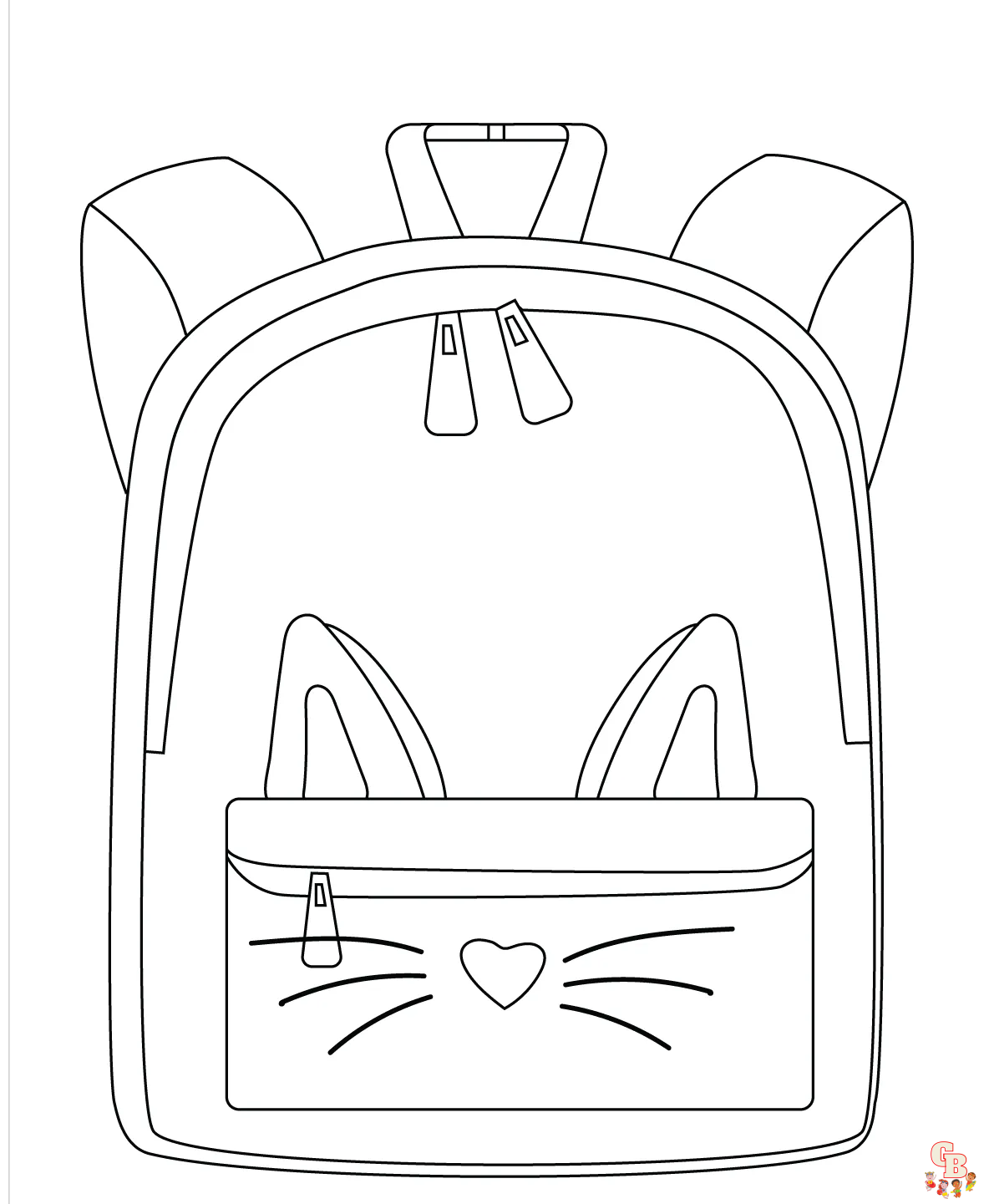 Get creative with backpack coloring pages