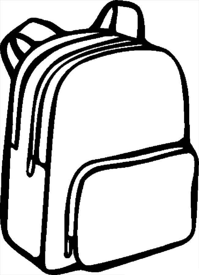 Backpack coloring pages