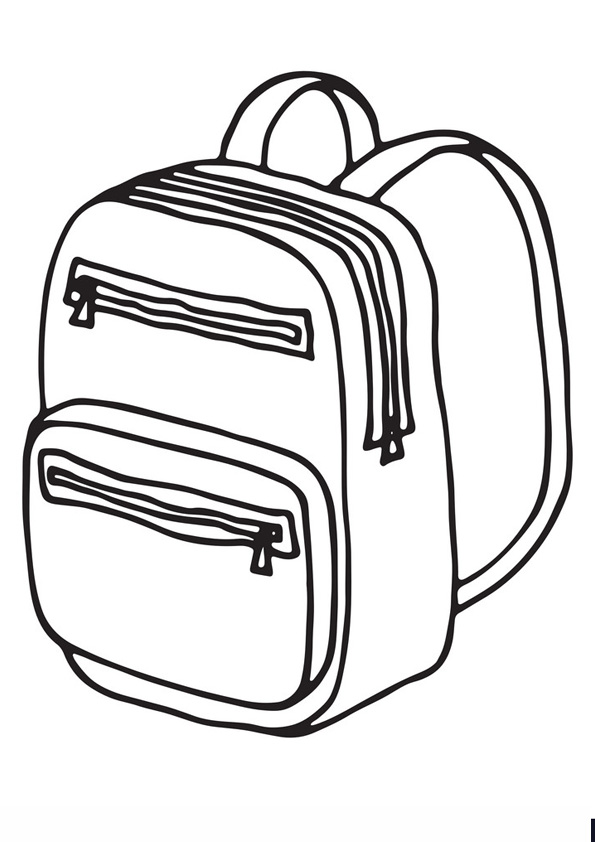 Coloring pages printable backpack school bag coloring page pdf download