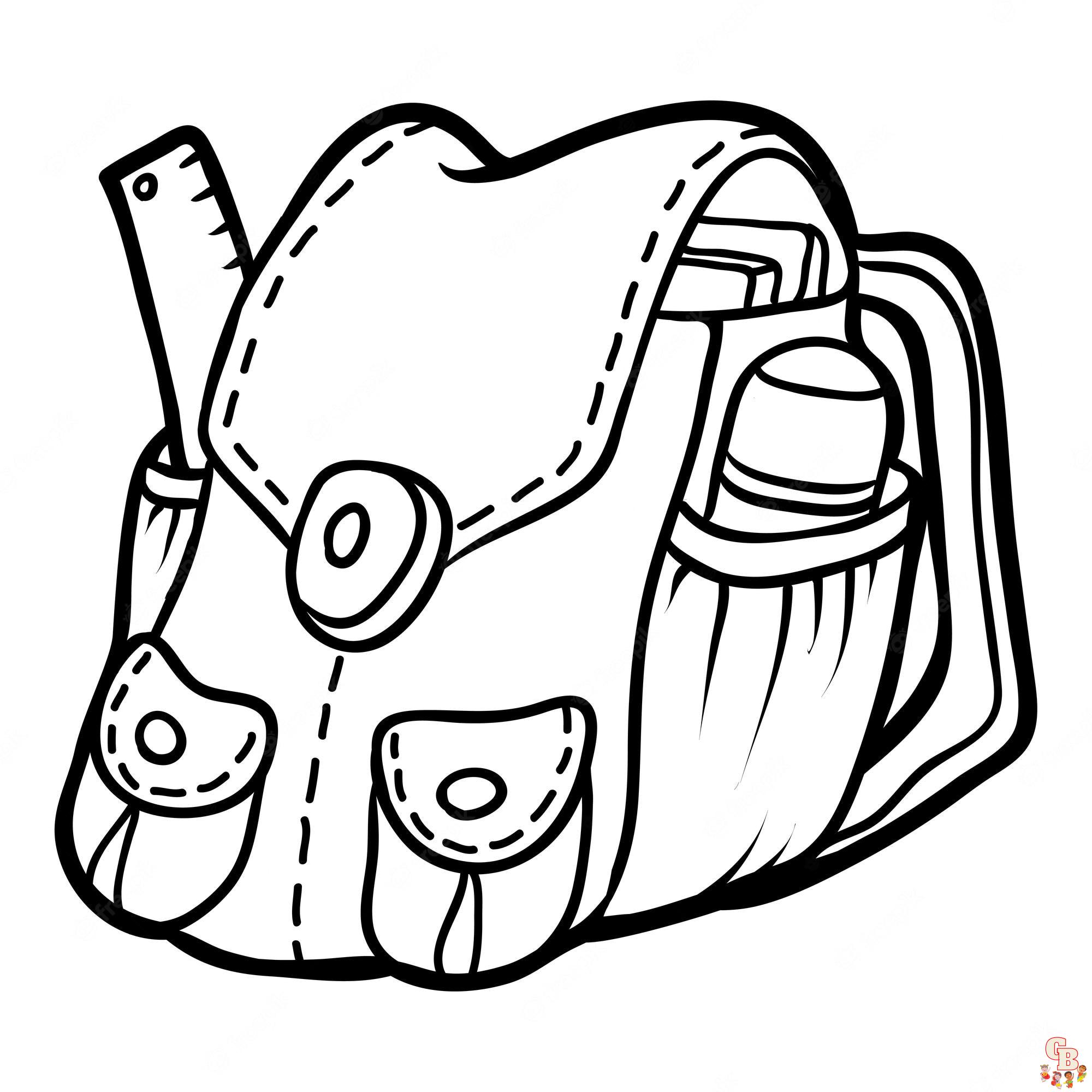 Get creative with backpack coloring pages