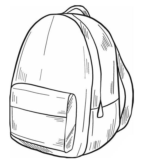 Backpack coloring pages