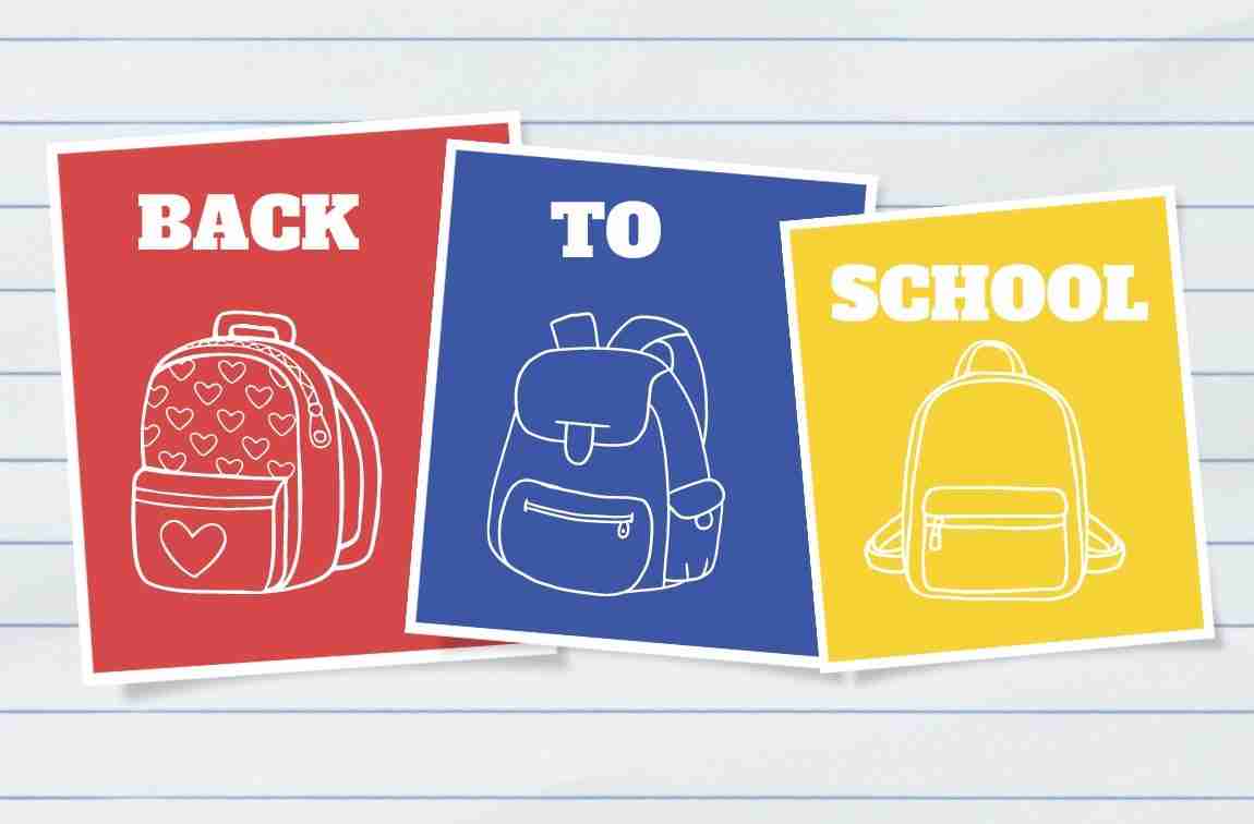 Free printable backpack coloring pages for back to school