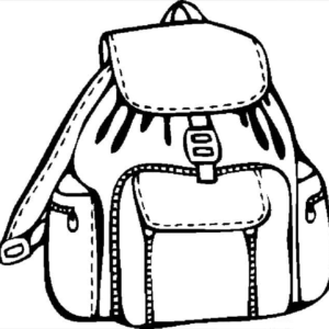 Backpack coloring pages printable for free download