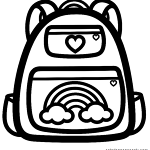 Backpack coloring pages printable for free download