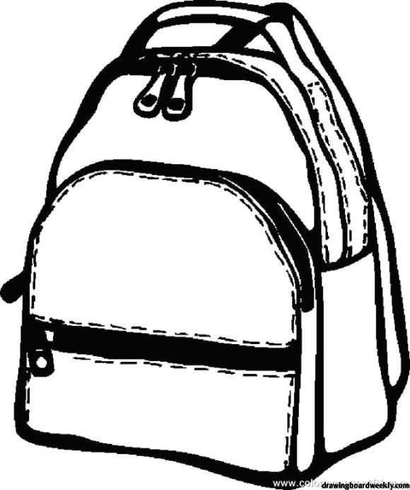 Backpack coloring page super coloring pages unique backpacks coloring pages