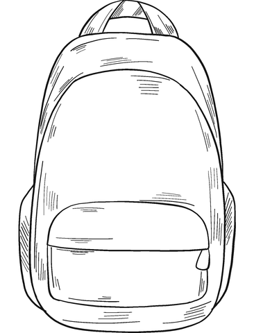 Backpack coloring page free printable coloring pages