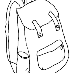 Backpack coloring pages printable for free download