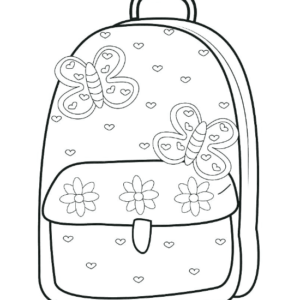 Backpack coloring pages printable for free download