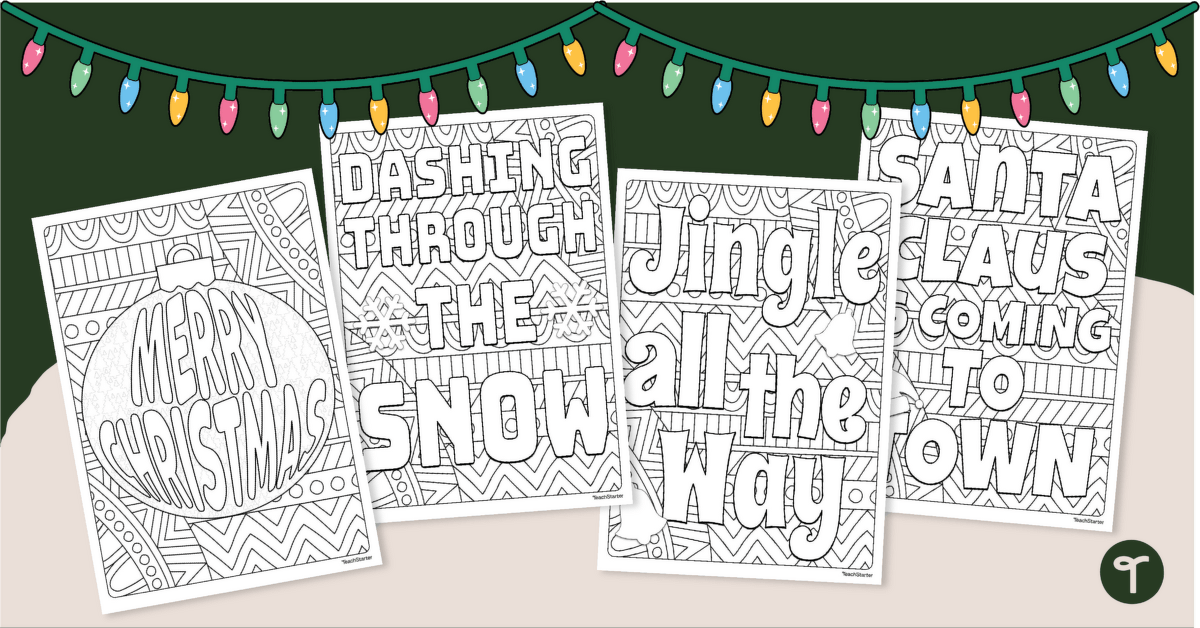 Christmas coloring pages