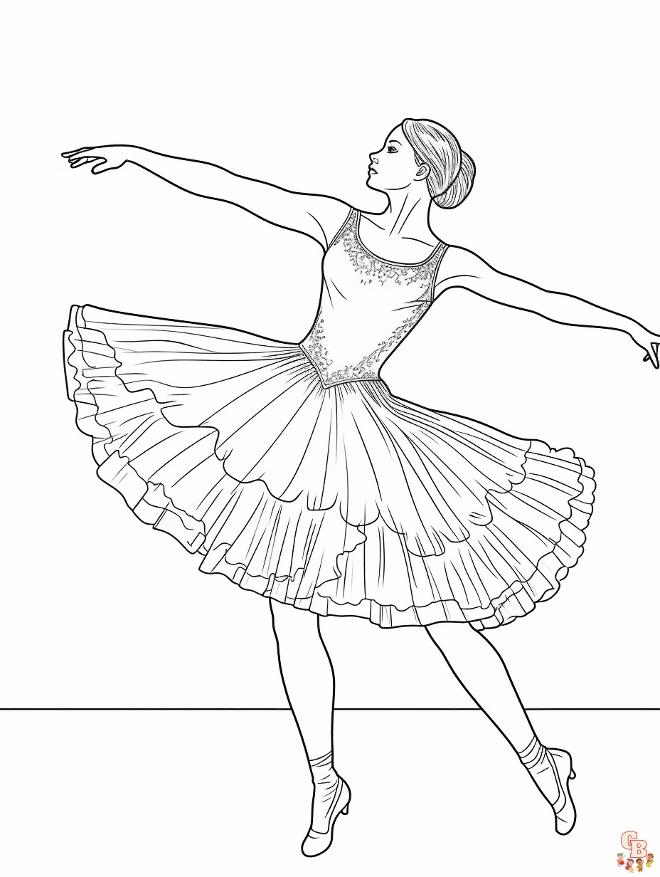 Beautiful ballerina coloring pages for kids printable and free