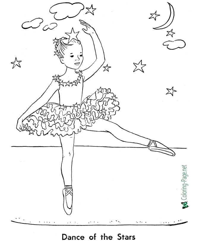 Ballet coloring pages