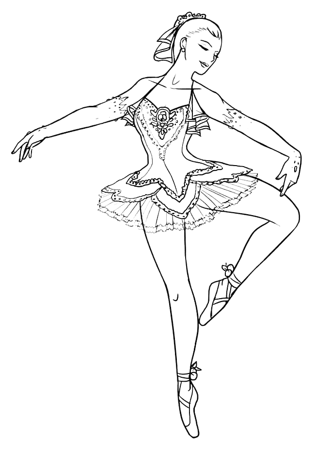 Ballerina coloring pages printable for free download