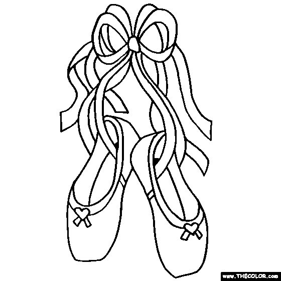 Ballerina and ballet dancer online coloring pages