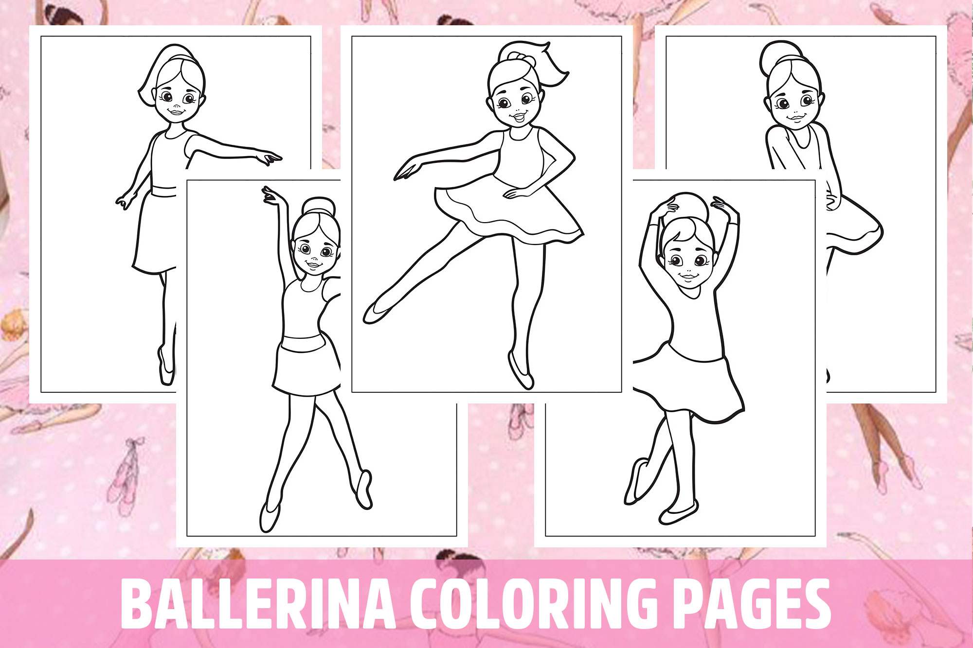 Ballerina coloring pages for kids girls boys teens birthday school activity made by teachers