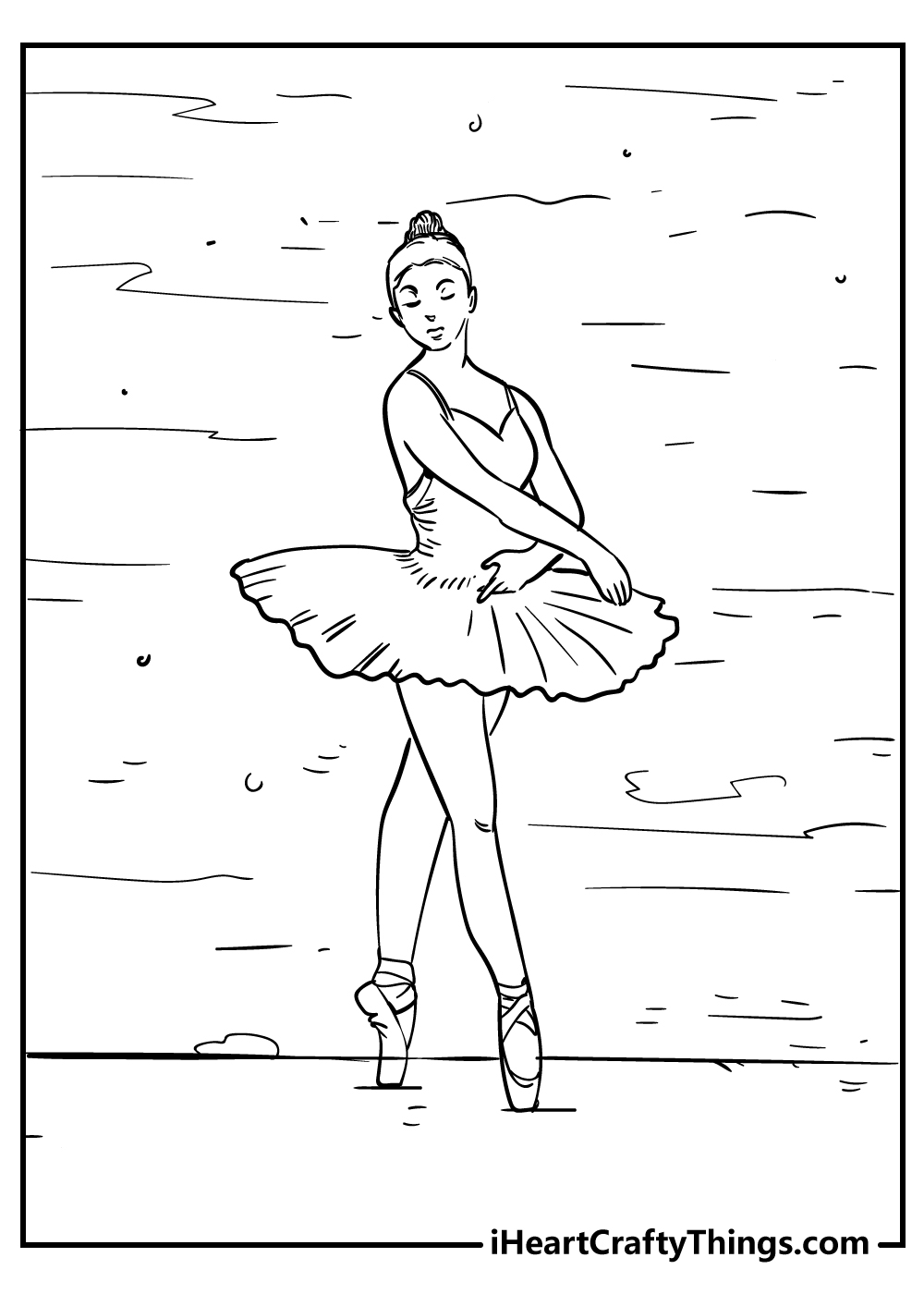 Ballet coloring pages free printables